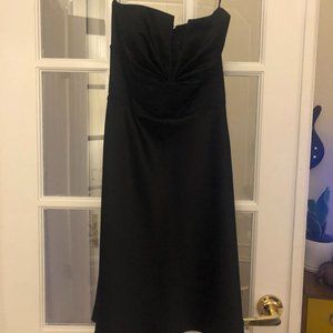White House | Black Market Strapless Satin & Lace Dress